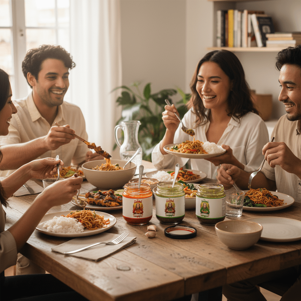 Spice Lover’s 4 - Pack – Red & Green Sambal - Ibu Sambal