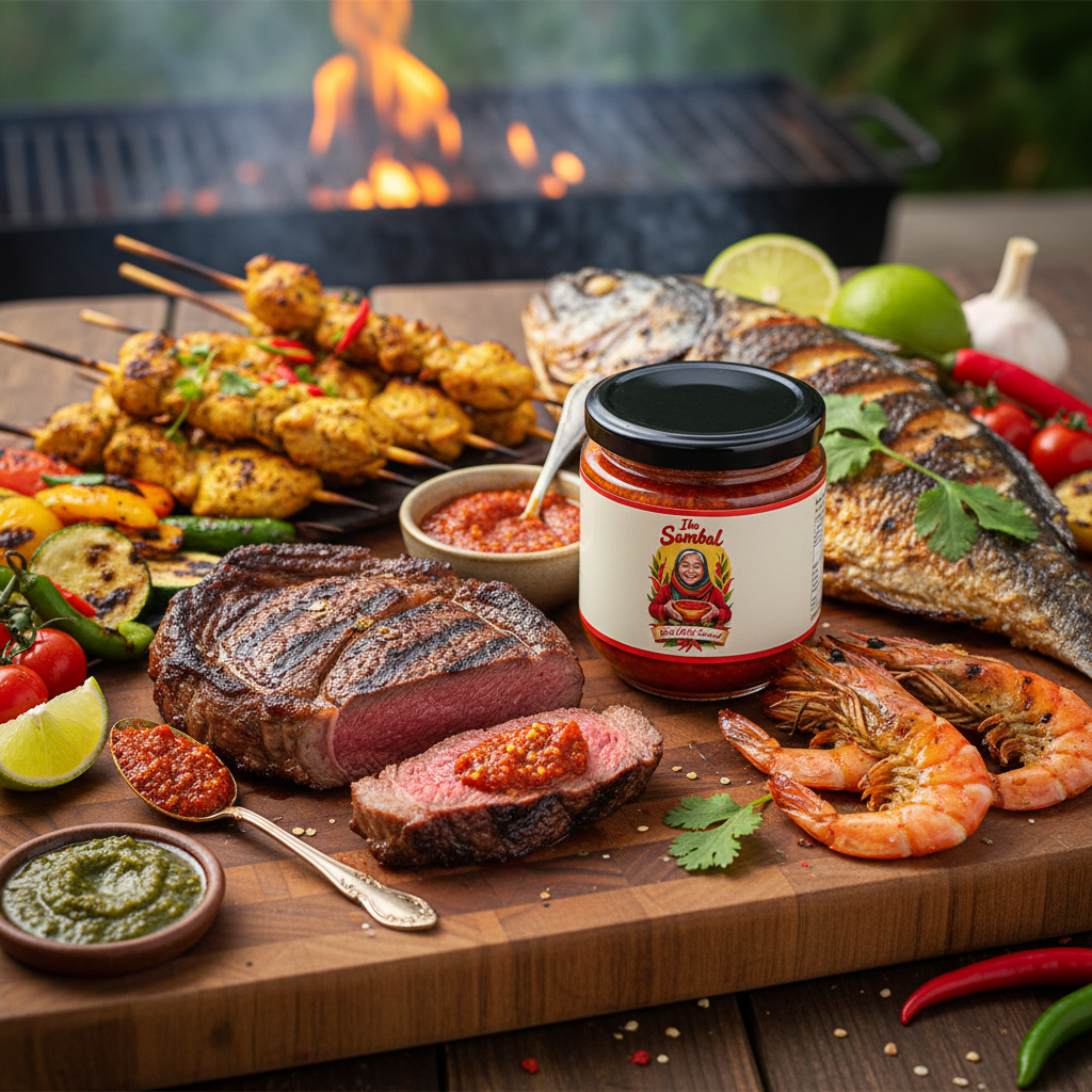 Ibu Sambal with Grilled Meats & Seafood